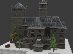 Haunted Overlook Castle - Fortnite 3D Модель