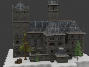 Haunted Overlook Castle - Fortnite 3D Модель