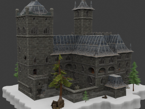 Haunted Overlook Castle - Fortnite 3D Модель