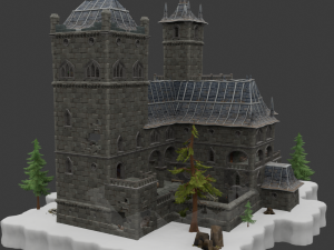 Haunted Overlook Castle - Fortnite 3D Модель