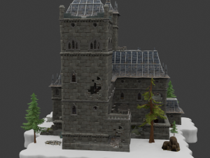 Haunted Overlook Castle - Fortnite 3D Модель