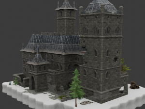 Haunted Overlook Castle - Fortnite 3D Модель