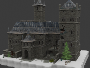 Haunted Overlook Castle - Fortnite 3D Модель