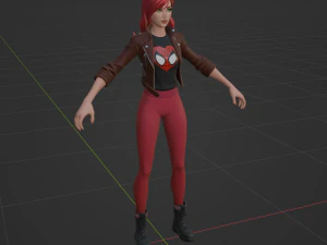 Mary Jane Watson - Fortnite 3D Model