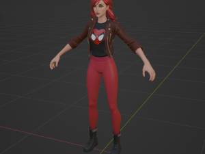 Mary Jane Watson - Fortnite Modello 3D
