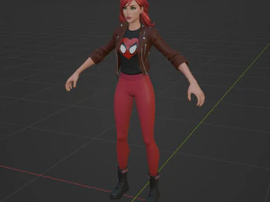 Mary Jane Watson - Fortnite 3D Model