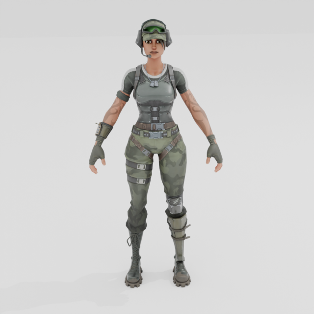 Trailblazer - Fortnite 3D मॉडल .c4d .max .obj .3ds .fbx .stl .blend 