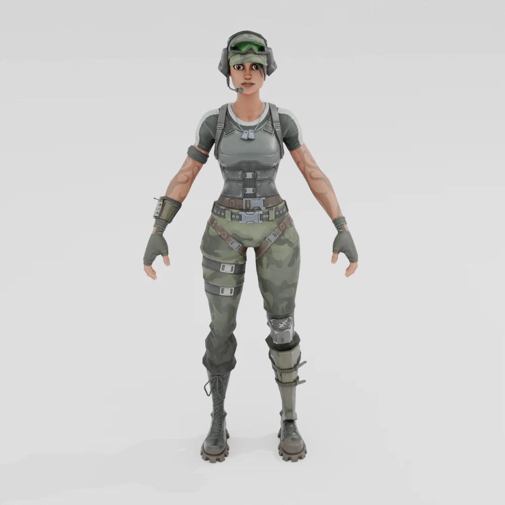 Trailblazer - Fortnite 3D Model .c4d .max .obj .3ds .fbx .stl .blend
