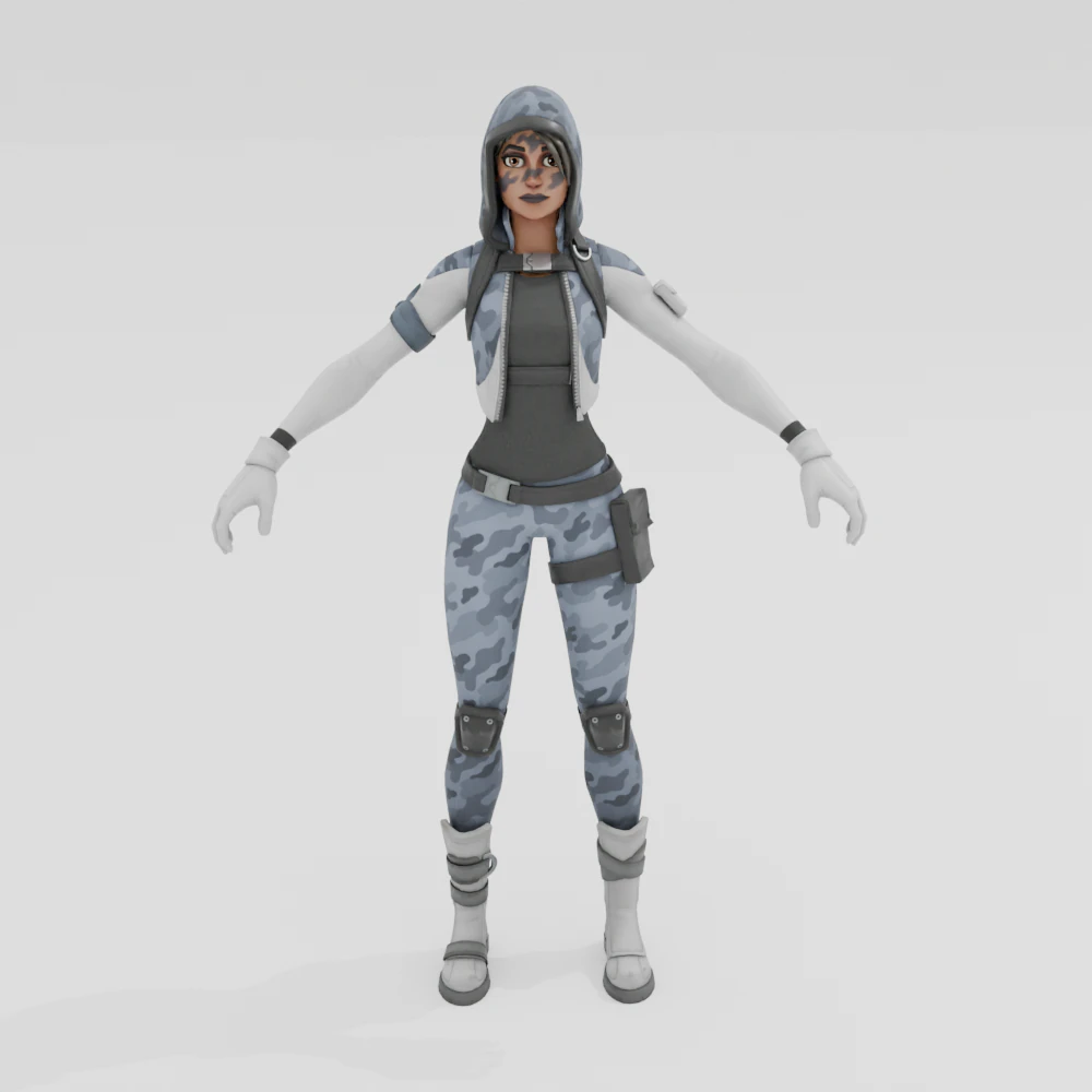 Hailstorm - Fortnite 3D Model .c4d .max .obj .3ds .fbx .stl .blend 