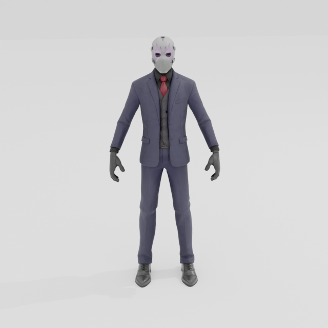 Dark Wild Card - Fortnite 3D Model .c4d .max .obj .3ds .fbx .stl .blend 
