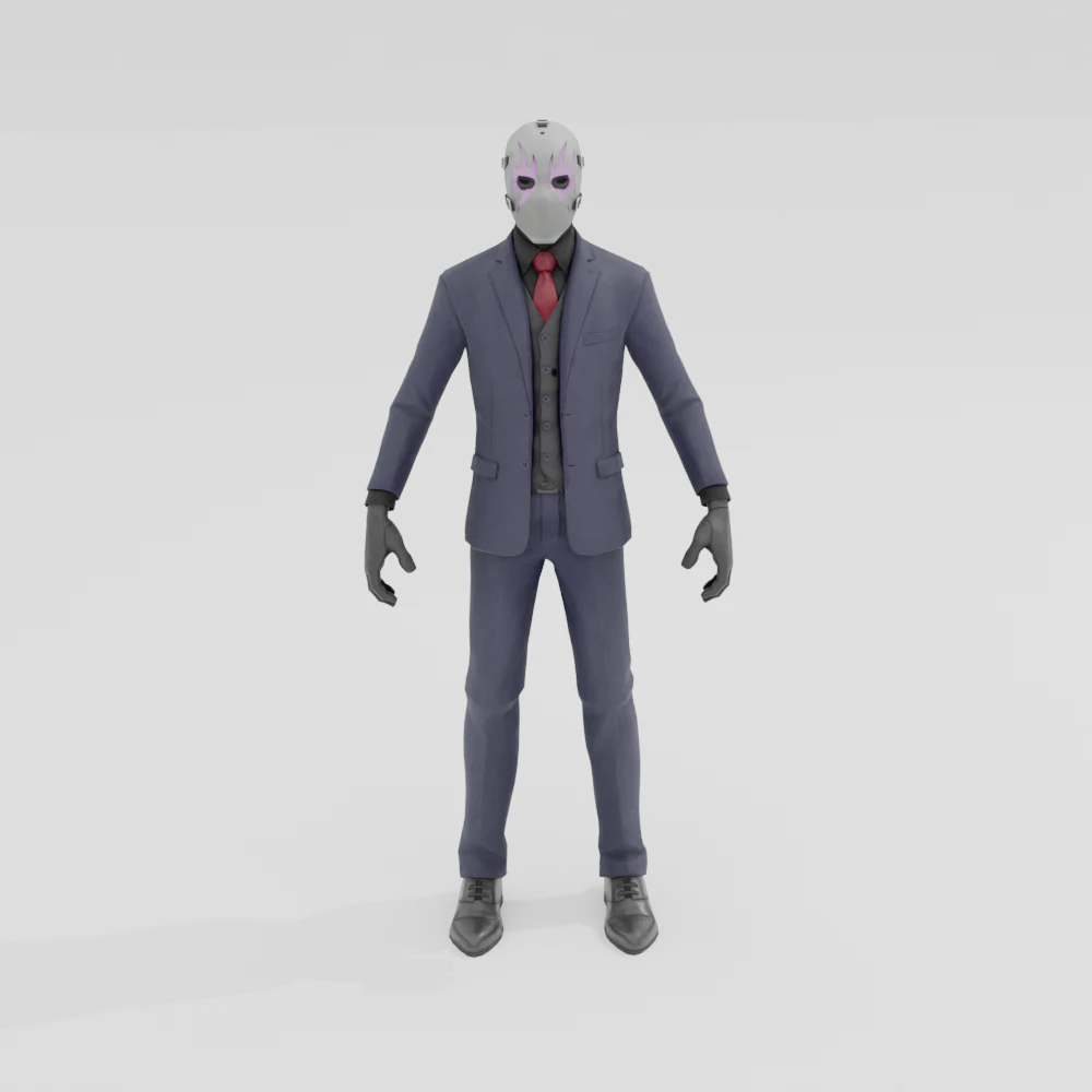 Dark Wild Card - Fortnite 3D Model .c4d .max .obj .3ds .fbx .stl .blend 
