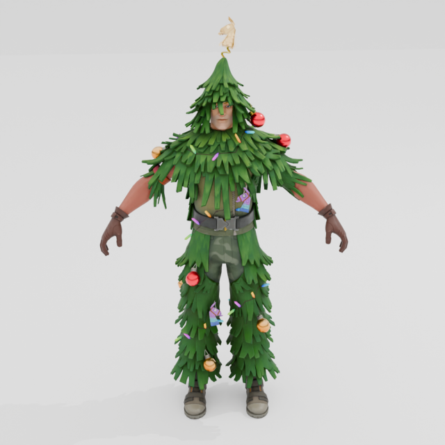 Lt Evergreen - Fortnite 3D Model .c4d .max .obj .3ds .fbx .stl .blend 