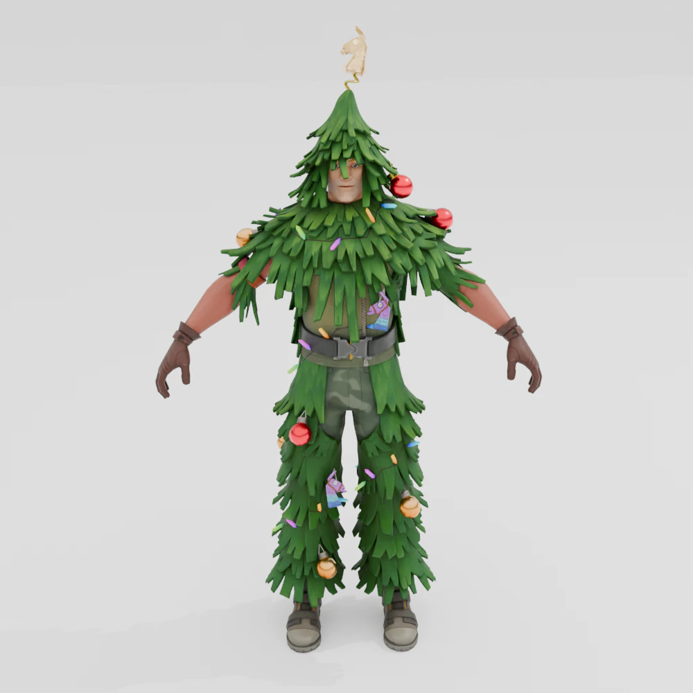 Lt Evergreen - Fortnite 3D Model .c4d .max .obj .3ds .fbx .stl .blend 