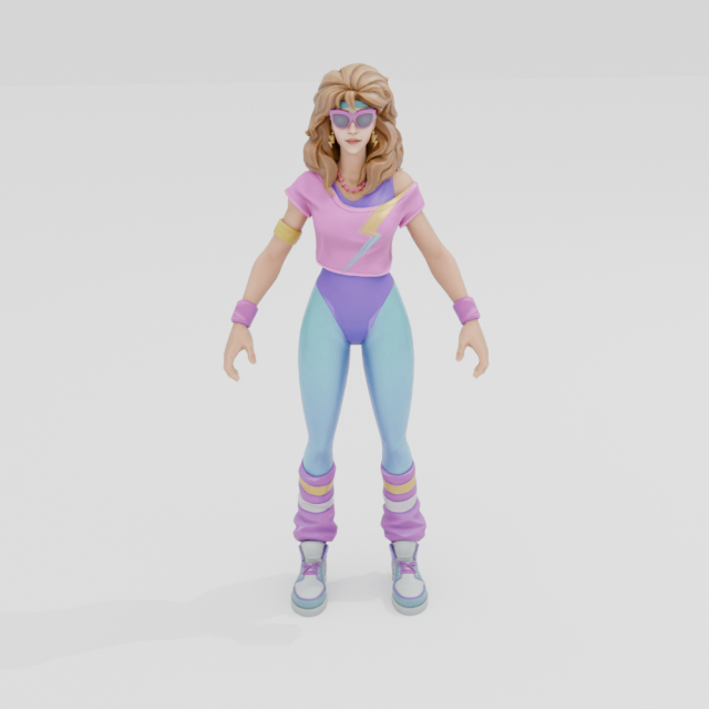 Aerobic Assassin - Fortnite Modèle 3D .c4d .max .obj .3ds .fbx .stl .blend