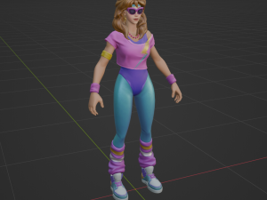 Aerobic Assassin - Fortnite Modèle 3D