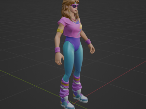 Aerobic Assassin - Fortnite Modèle 3D