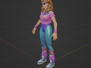 Aerobic Assassin - Fortnite Modèle 3D
