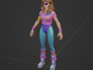 Aerobic Assassin - Fortnite Modèle 3D