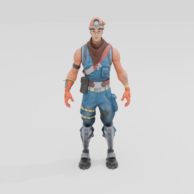Cole - Fortnite Modèle 3D .c4d .max .obj .3ds .fbx .stl .blend 