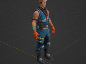 Cole - Fortnite Modèle 3D