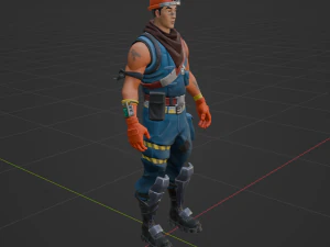 Cole - Fortnite 3D Model