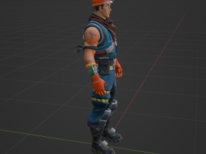 Cole - Fortnite Modèle 3D