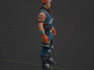 Cole - Fortnite 3D Model