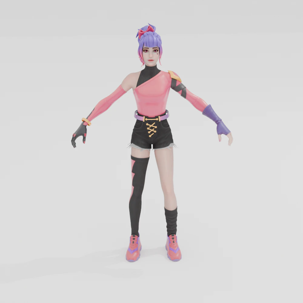 Tracy Trouble - Fortnite 3D Model .c4d .max .obj .3ds .fbx .stl .blend 