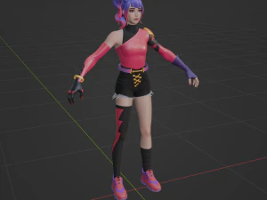 Tracy Trouble - Fortnite 3D Model