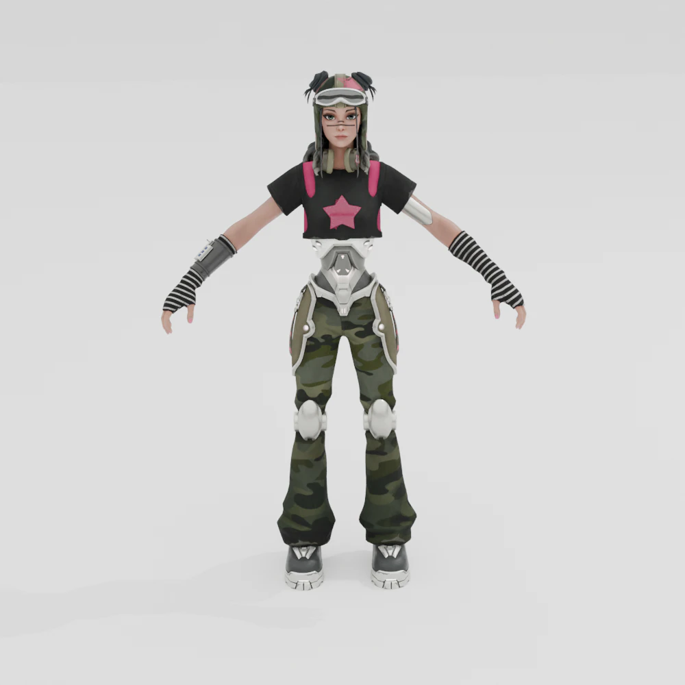 Renegade Runner - Fortnite 3D Model .c4d .max .obj .3ds .fbx .stl .blend 