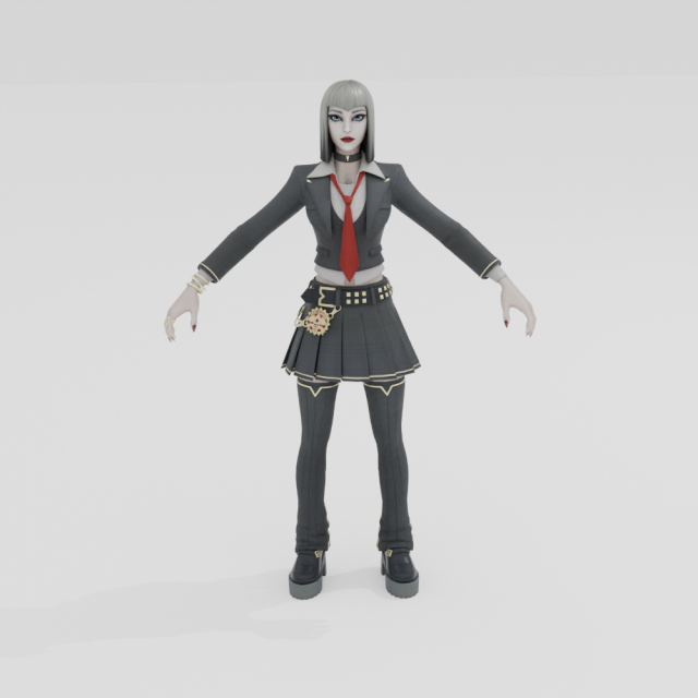 Vivica Saint - Fortnite 3D Model .c4d .max .obj .3ds .fbx .stl .blend 