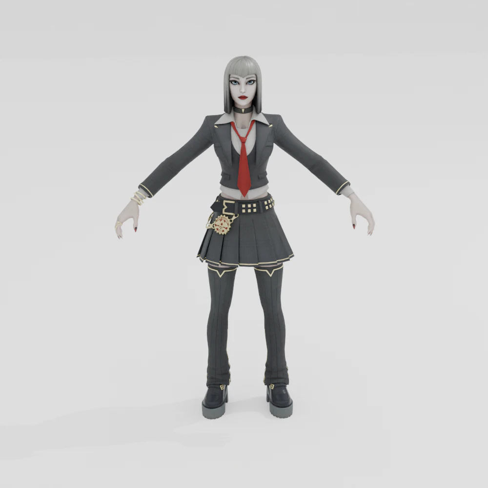 Vivica Saint - Fortnite 3D Model .c4d .max .obj .3ds .fbx .stl .blend 