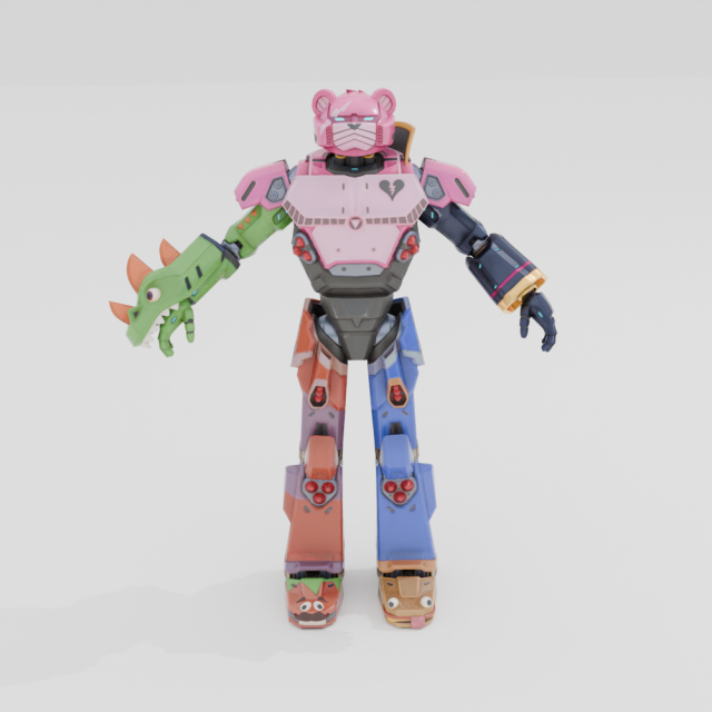 Mecha Team Leader - Fortnite 3D Модель .c4d .max .obj .3ds .fbx .stl .blend 