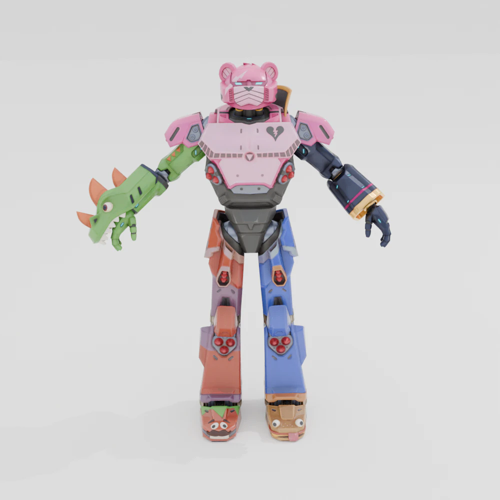 Mecha Team Leader - Fortnite 3D Model .c4d .max .obj .3ds .fbx .stl .blend