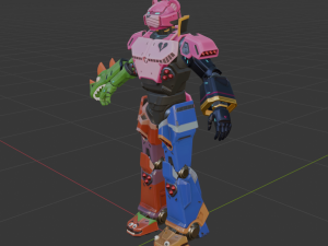 Mecha Team Leader - Fortnite 3D Модель
