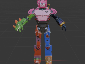 Mecha Team Leader - Fortnite 3D Модель