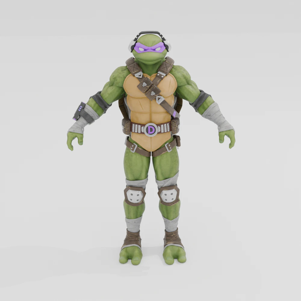 Donatello - Fortnite 3D Model .c4d .max .obj .3ds .fbx .stl .blend 
