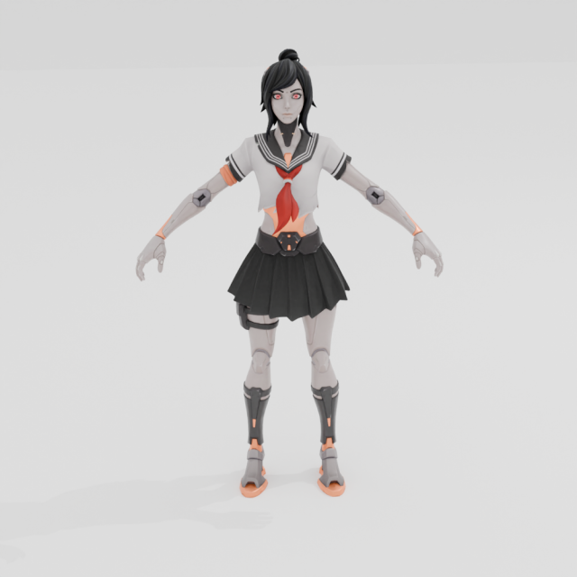 Tsuki- Fortnite Modèle 3D .c4d .max .obj .3ds .fbx .stl .blend 