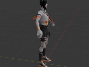 Tsuki- Fortnite 3D Model
