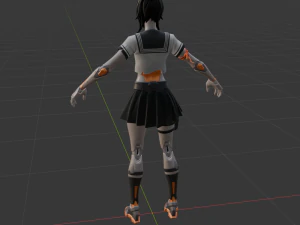 Tsuki- Fortnite 3D Model