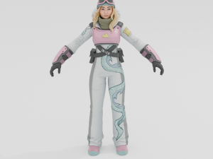 Chloe Kim - Fortnite 3Dモデル