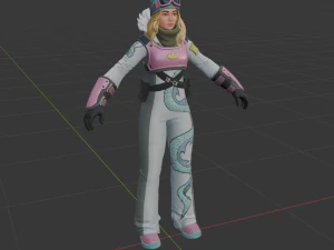 Chloe Kim - Fortnite 3D Model