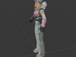Chloe Kim - Fortnite 3D Model
