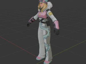 Chloe Kim - Fortnite 3D Model