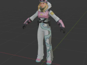 Chloe Kim - Fortnite 3D Model