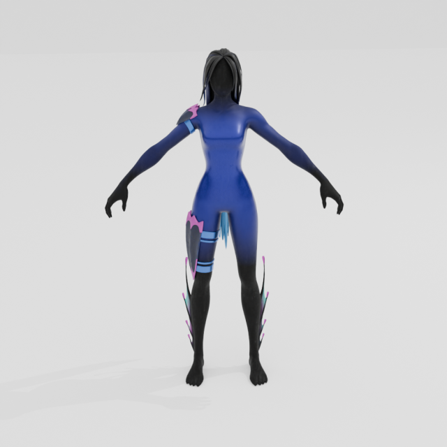 Mariana - Fortnite Modelo 3D .c4d .max .obj .3ds .fbx .stl .blend 