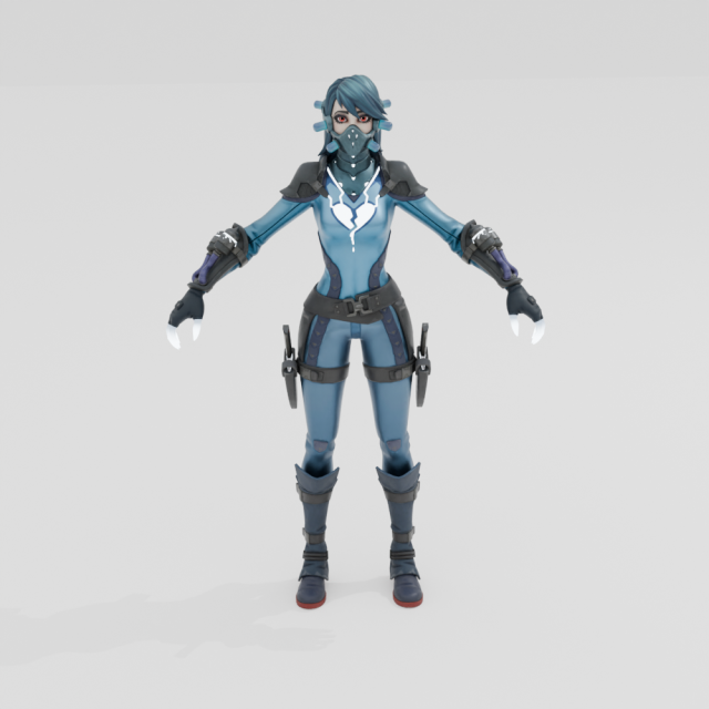 Slurpentine - Fortnite 3D Model .c4d .max .obj .3ds .fbx .stl .blend 