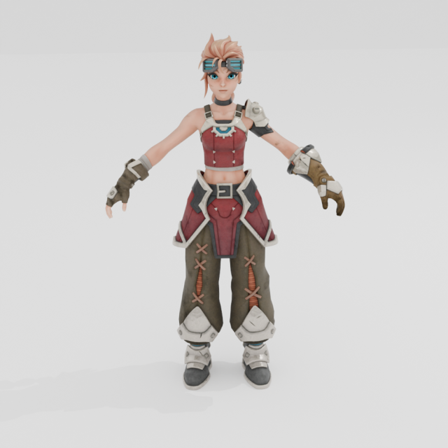 Sylvie - Fortnite Model 3D .c4d .max .obj .3ds .fbx .stl .blend 