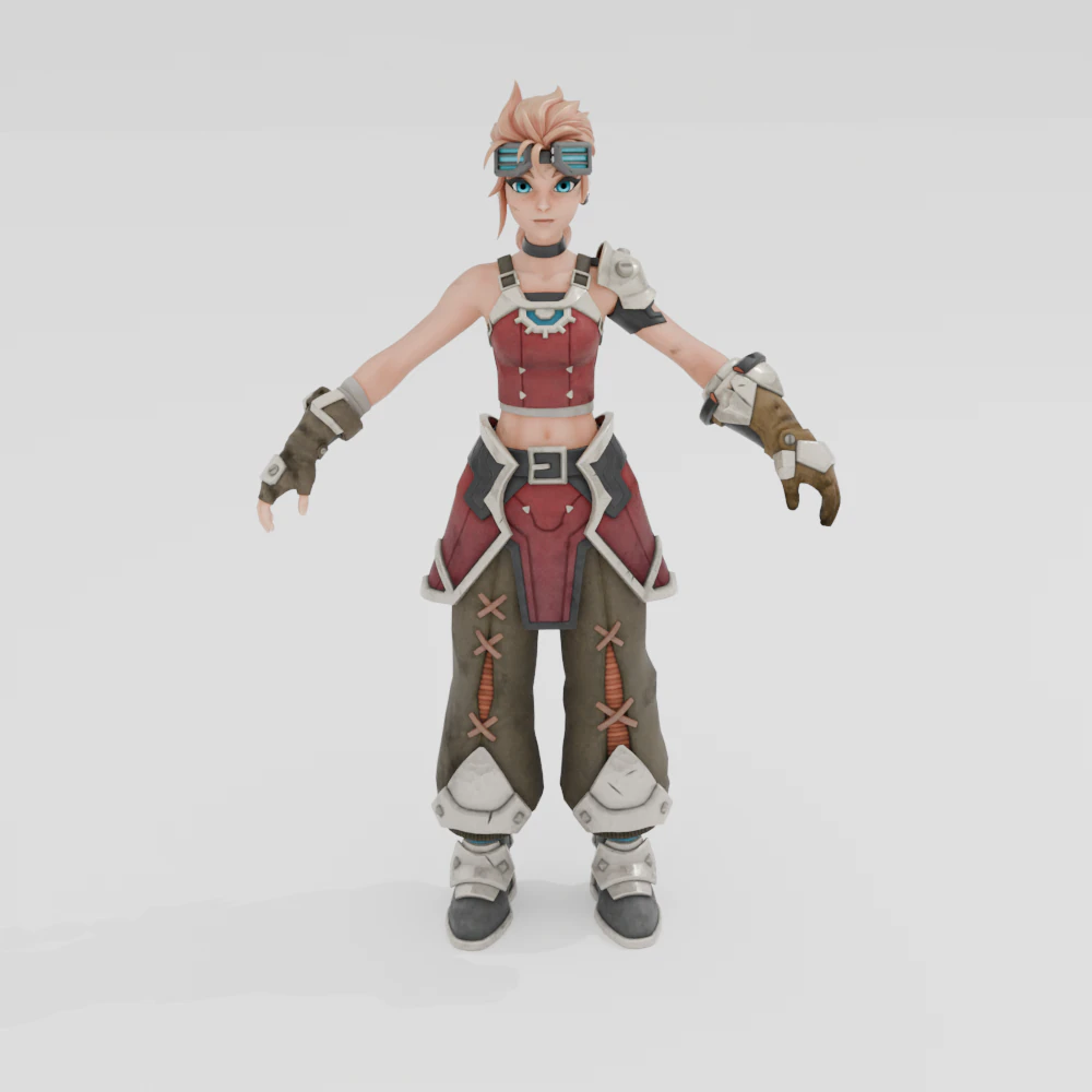 Sylvie - Fortnite 3D Model .c4d .max .obj .3ds .fbx .stl .blend