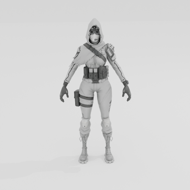 Corrupted Insight - Fortnite 3D Model .c4d .max .obj .3ds .fbx .stl .blend 